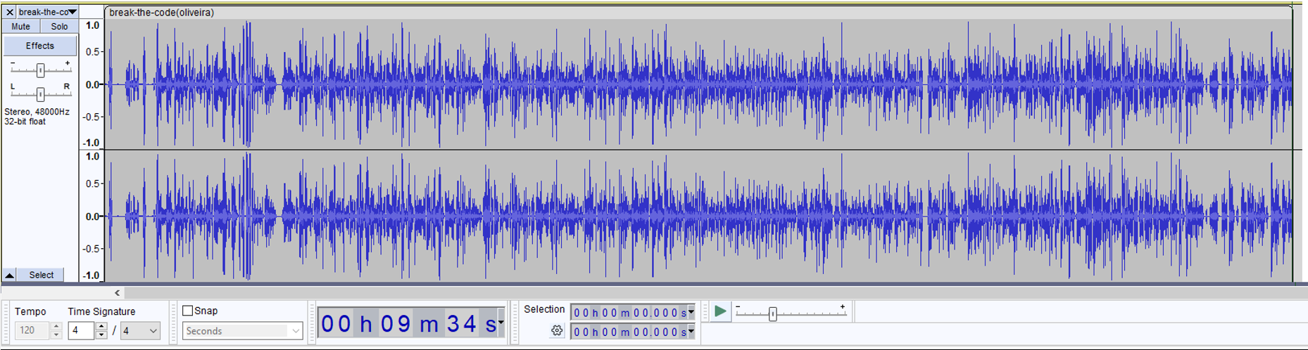 Audio do Oliveira obtido da Live