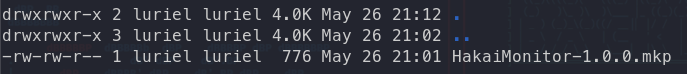 Figure 7 - Copying the reverse shell payload to the Checkmk autoload path and packaging the MKP using the mkp package command, finalizing the malicious extension for web-based code execution.