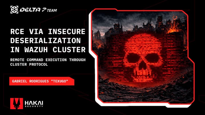 CVE-2026-25769: RCE via insecure deserialization in wazuh cluster - remote command execution through cluster protocol
