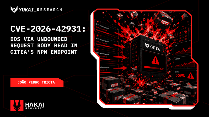 CVE-2026-42931: DoS via Unbounded Request Body Read in Gitea’s npm Endpoint